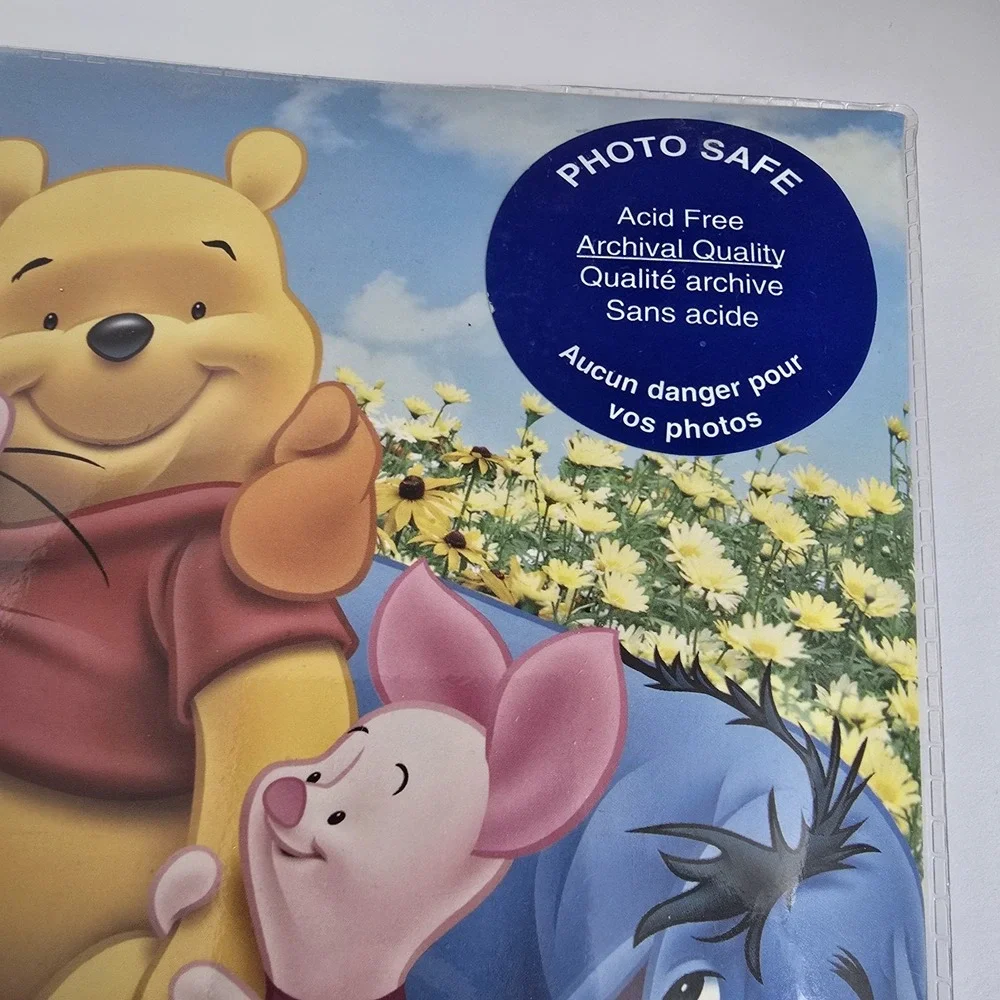 Disney Winnie the Pooh Friends Blue Photo Album 4x6 200 Photos Acid Free Vtg
